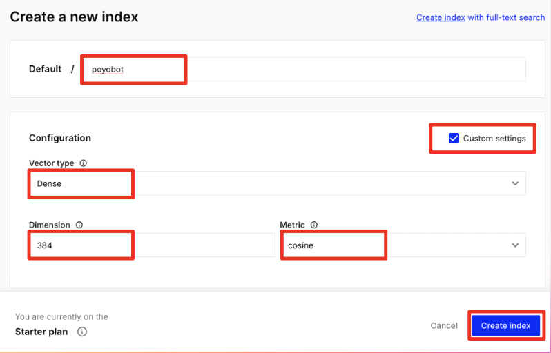 db config screen