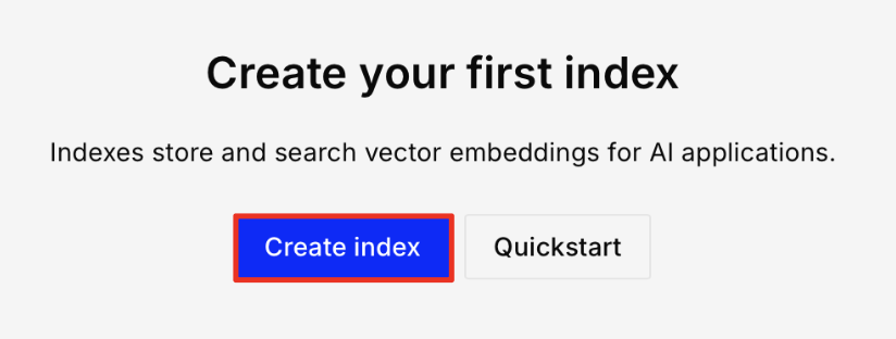 Create index screen
